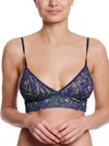 Hanky Panky Printed Signature Lace Padded Triangle Bralette In Multicolor