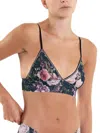 Hanky Panky Printed Signature Lace Padded Triangle Bralette In Multicolor