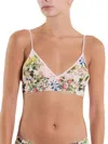 Hanky Panky Padded Lace Triangle Bralette In Multicolor