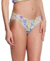 Hanky Panky Printed Signature Lace Low Rise Thong In Brush Strokes