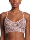 Hanky Panky Printed V-neck Retro Lace Bralette In Multicolor
