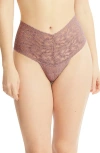 Hanky Panky Retro High Waist Thong In Artichoke Heart Purple