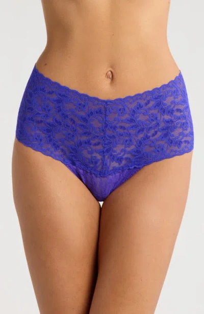 Hanky Panky Retro High Waist Thong In Majestic Purple