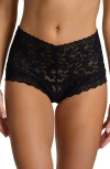 Hanky Panky Retro Lace Boyshorts In Black
