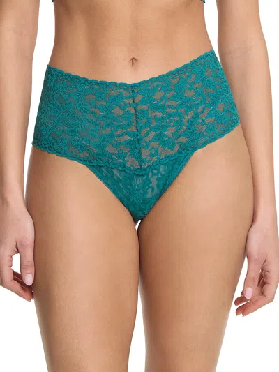 Hanky Panky Retro Lace Thong In Green