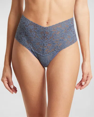 Hanky Panky Retro Signature Lace Thong In Tour Guide