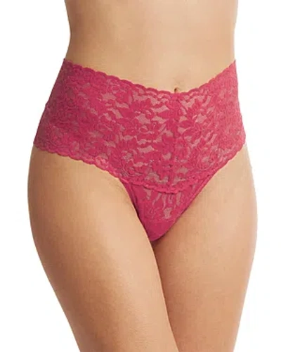 Hanky Panky Retro High Waist Thong In Evening Pour Red