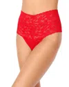 Hanky Panky Retro High Waist Thong In Red