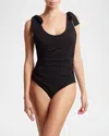 Hanky Panky Scoop One-piece Swimsuit In Black