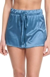 Hanky Panky Satin Pajama Shorts In Bath Time