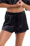 Hanky Panky Satin Sleep Short In Black