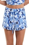 Hanky Panky Satin Sleep Short In Deja Blue