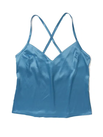 Hanky Panky Satin Sleep Cami In Blue
