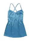 Hanky Panky Satin Sleep Chemise In Blue