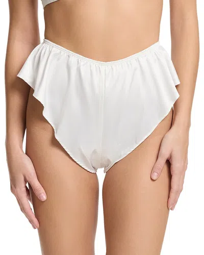 Hanky Panky Satin Sleep Flutter Tanga In White