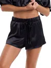 Hanky Panky Satin Sleep Short In Black