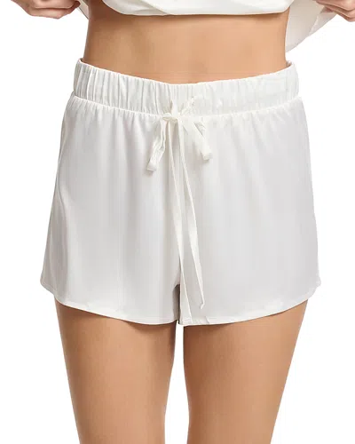 Hanky Panky Satin Sleep Shorts In Light Ivory