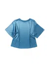 Hanky Panky Satin Sleep Tee In Blue