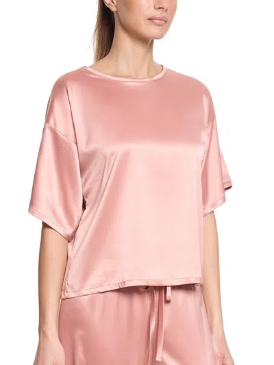 Hanky Panky Satin Sleep Tee In Pink