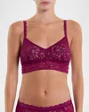 Hanky Panky V-neck Retro Lace Bralette In Sugar Plum
