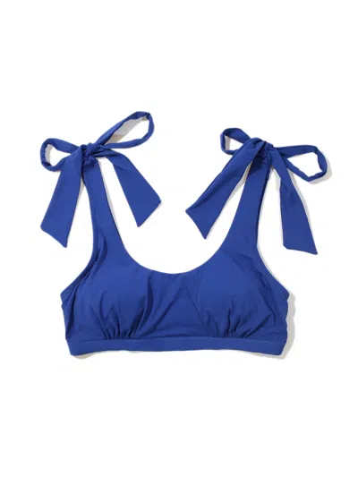 Hanky Panky Scoop Neck Swim Top In Blue