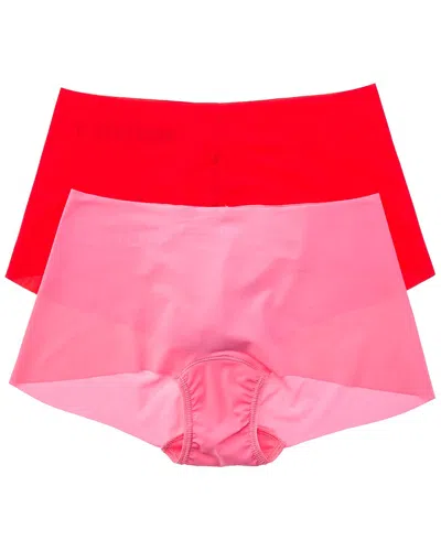 Hanky Panky Set Of 2 Breathesoft Boyshort In Multi