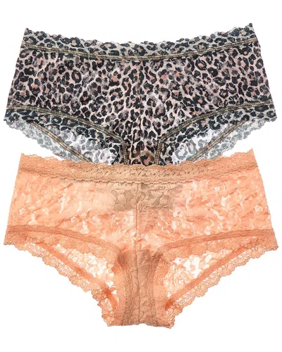Hanky Panky Set Of 2 Classic Leopard Boyshort In Multi
