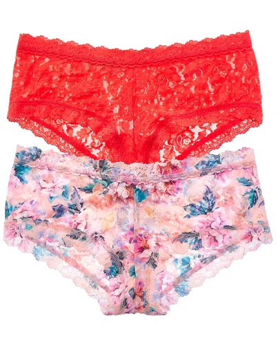Hanky Panky Set Of 2 Printed Boyshort In Transparent
