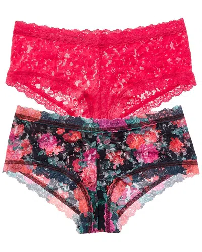 Hanky Panky Set Of 2 Signature Lace Boyshort In Multi