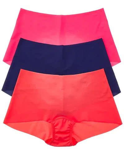 Hanky Panky Set Of 3 Breathesoft Boyshort In Multi