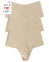 Hanky Panky Breathe Assorted 3-pack High Waist Thongs