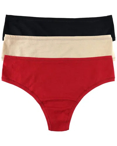 Hanky Panky Playstretch™ Natural Rise Thong 3 Pack In Multi