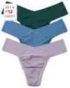 Hanky Panky Breathe Assorted 3-pack V-cut Thongs