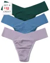 Hanky Panky Breathe Assorted 3-pack V-cut Thongs