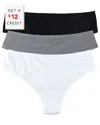 Hanky Panky Set Of 3 Thong With $12 Credit