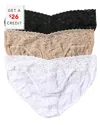 Hanky Panky 3 Pack Signature Lace V-kini