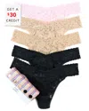Hanky Panky Original-rise Thongs, Set Of 5
