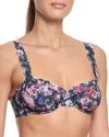 Hanky Panky Signature Lace Balconette Bra In Dark Peonies