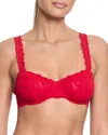 Hanky Panky Signature Lace Balconette Bra In Red