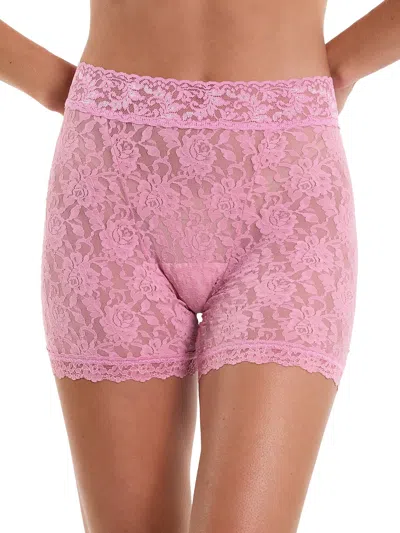 Hanky Panky Signature Lace Boxer Brief In Pink