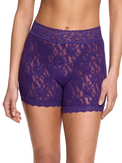 Hanky Panky Signature Lace Boxer Brief In Purple