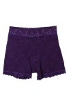 Hanky Panky Signature Lace Boxer Briefs In Snow Day Purple