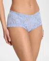 Hanky Panky Signature Lace Boy Shorts In Clarity(blue)