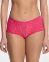 Hanky Panky Signature Lace Boy Shorts In Sweet Tart
