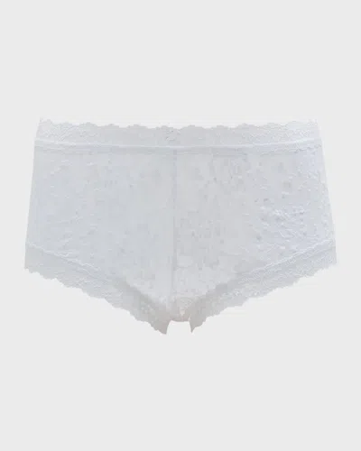 Hanky Panky Signature Lace Boy Shorts In White