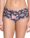Hanky Panky Printed Signature Lace Boyshort In Dark Peony