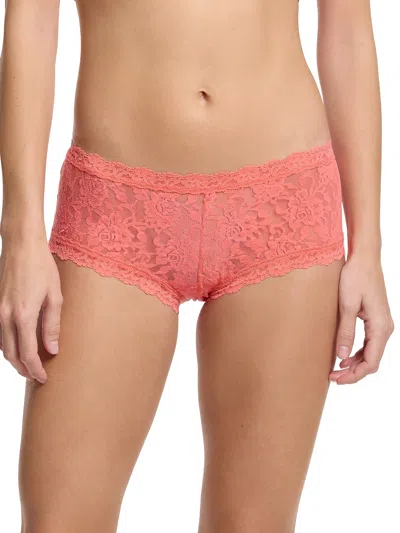 Hanky Panky Women's Signature Lace Boyshort In Pink