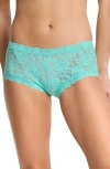 Hanky Panky Signature Lace Boyshorts In Blue