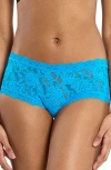 Hanky Panky Signature Lace Boyshorts In Blue