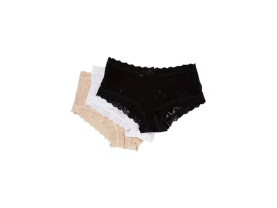 Hanky Panky Signature Lace Boyshorts 3-pack In Multi